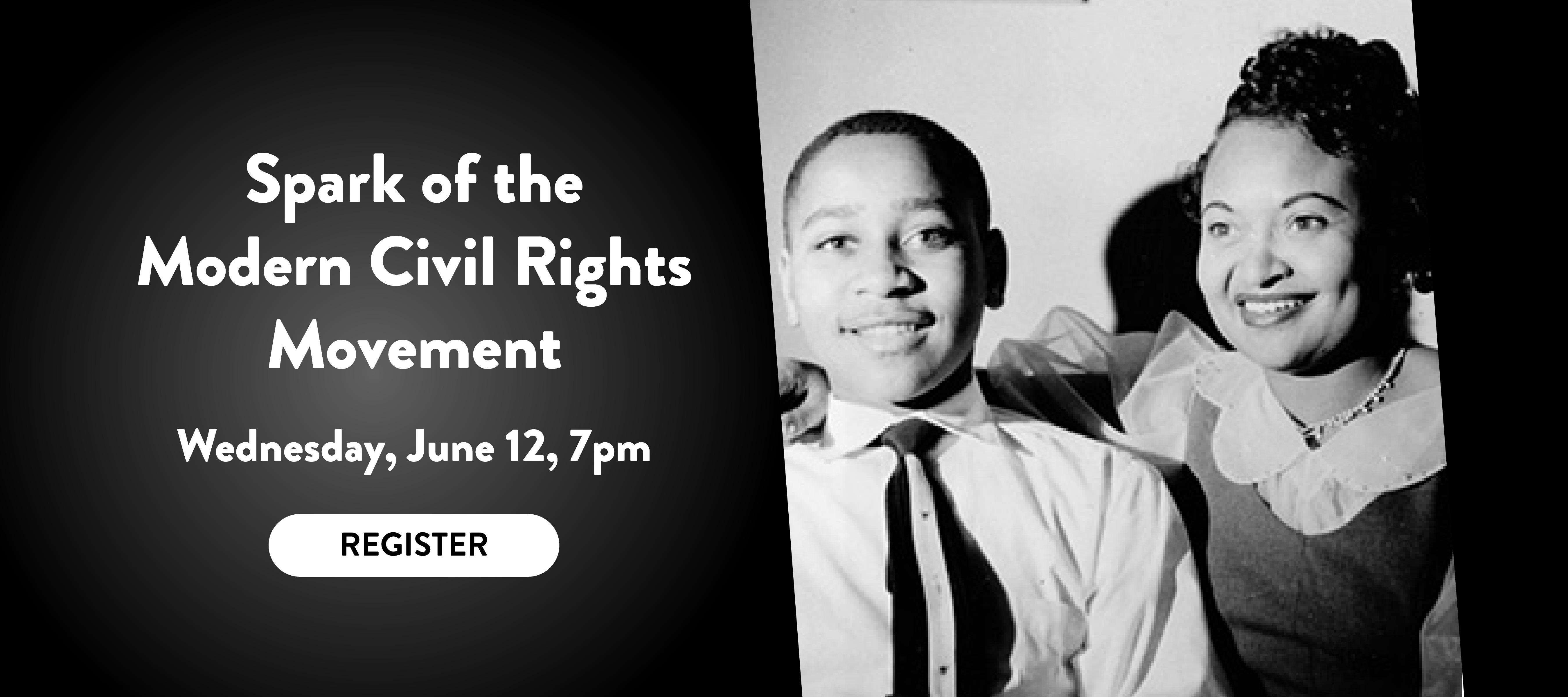 phpl, Prospect Heights Public Library, Spark of the Modern Civil Rights Movement, Emmett Till, Mamie Till, historical, Mike and Tina Small, in-person presentation, Adult