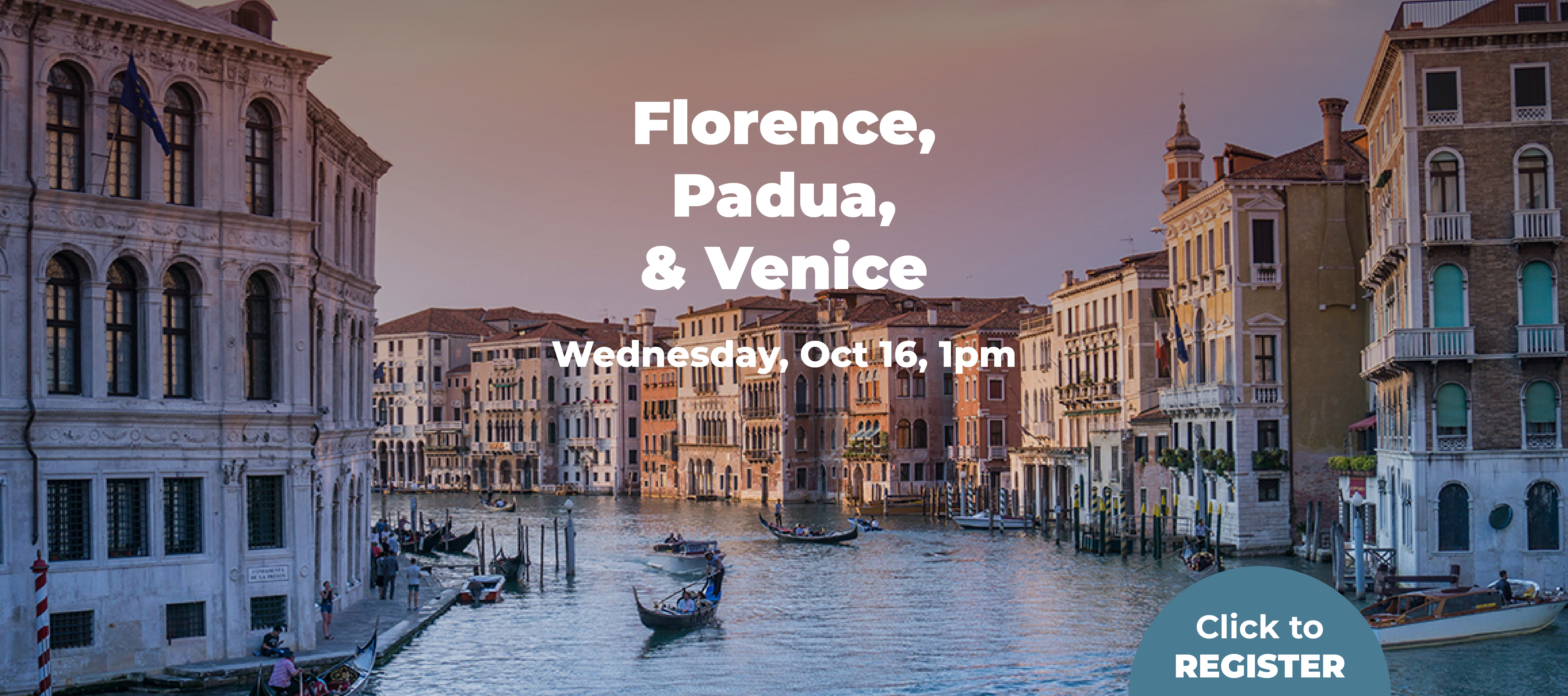 phpl, Prospect Heights Public Library, Florence Padua and Venice, learn, explore, new places, visit, customs and hospitality, Adult