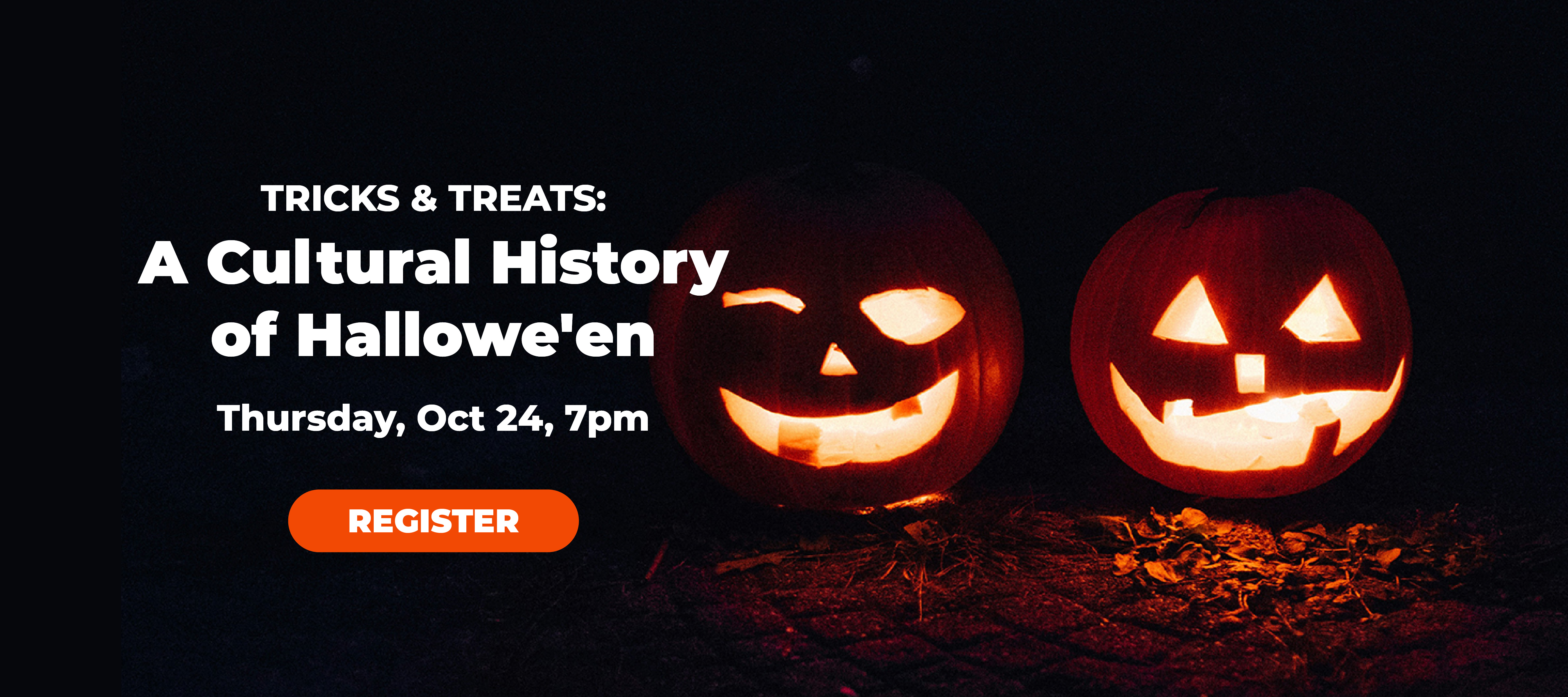 phpl, Prospect Heights Public Library, Tricks & Treats A Cultural History of Hallowe'en, learn about, history of halloween, spooky fun, the story behind, Adult