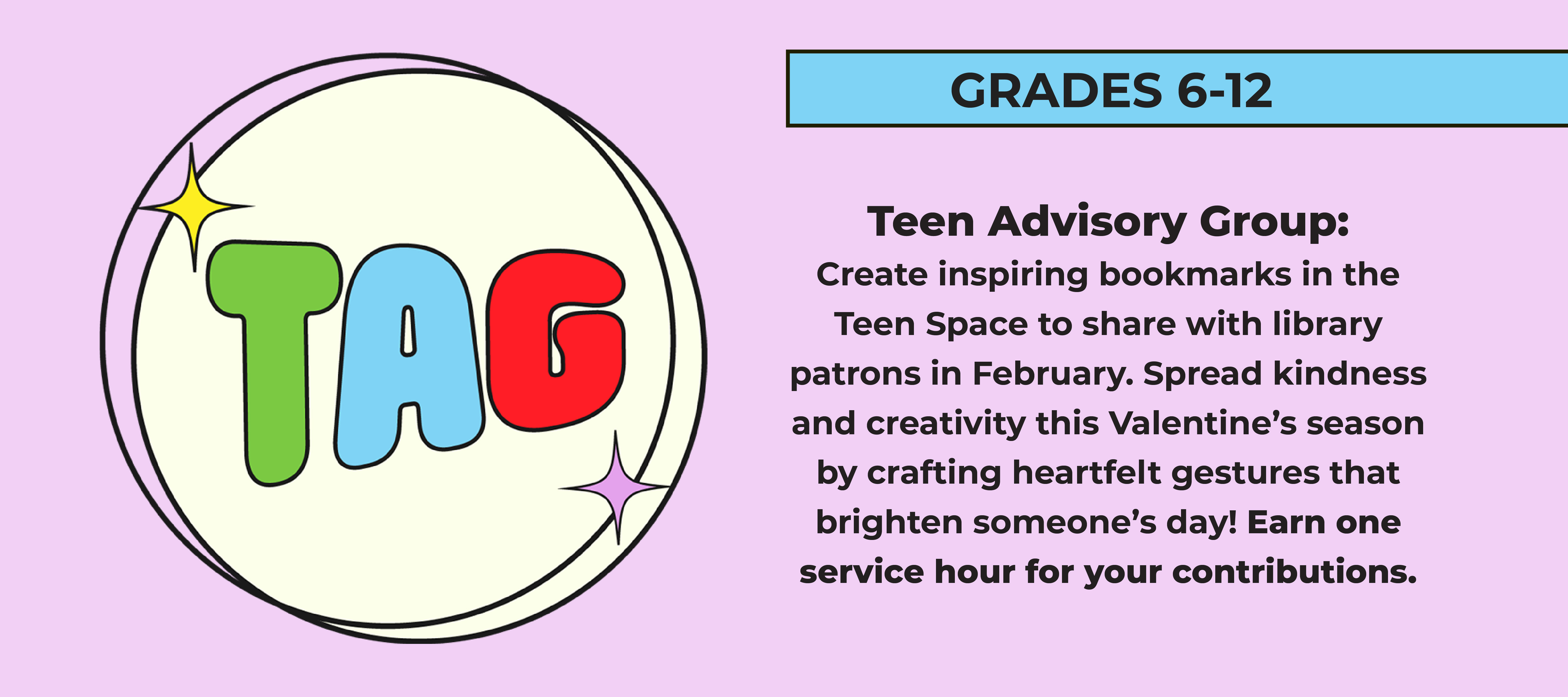 phpl, Prospect Heights Public Library, Teen Advisory Group, teen space, spread kindness, service hour, Teen