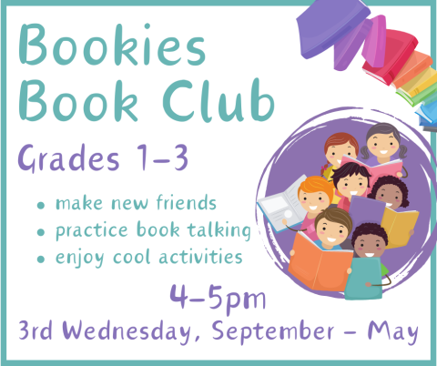Bookies Book Club, prospect heights public library, prospect heights, book club, kids, reading, activities, fun, book talk, make new friends