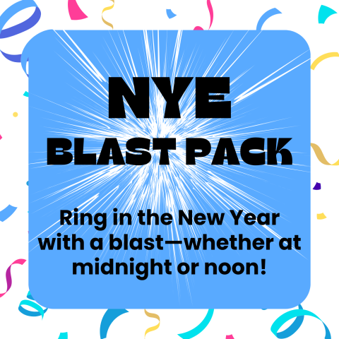 NYE blast pack, new years eve celebration, prospect heights public library