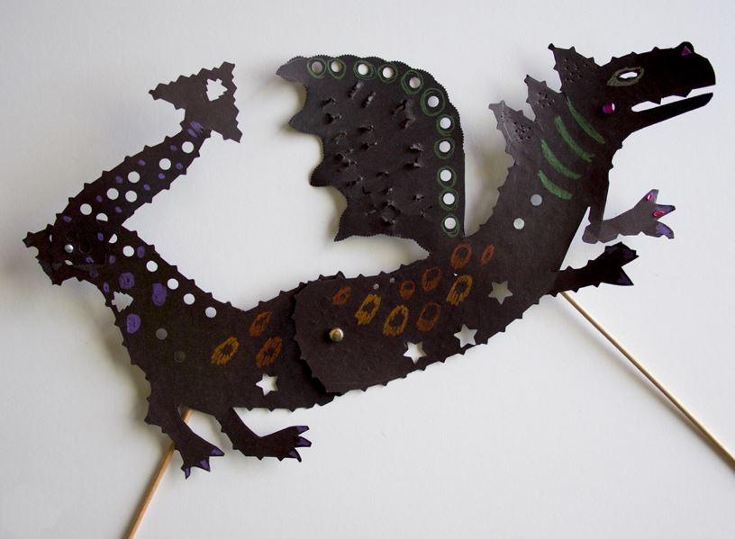 dragon shadow puppet