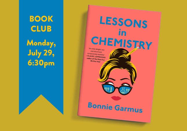phpl, Prospect Heights Public Library, Pages from the Past, Book Club, Lessons in Chemistry, book discussion, Adult