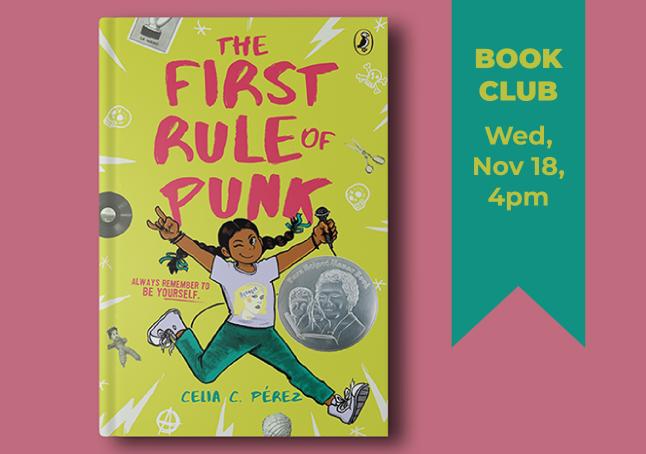 phpl, Prospect Heights Public Library, Lit Squad, The First Rule of Punk, Book Club, fun activities, read a book, book discussion, book group, Youth