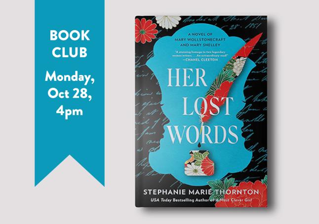 phpl, Prospect Heights Public Library, Pages from the Past, Book Club, Her Lost Words, book discussion, book group, reading discussion, Adult